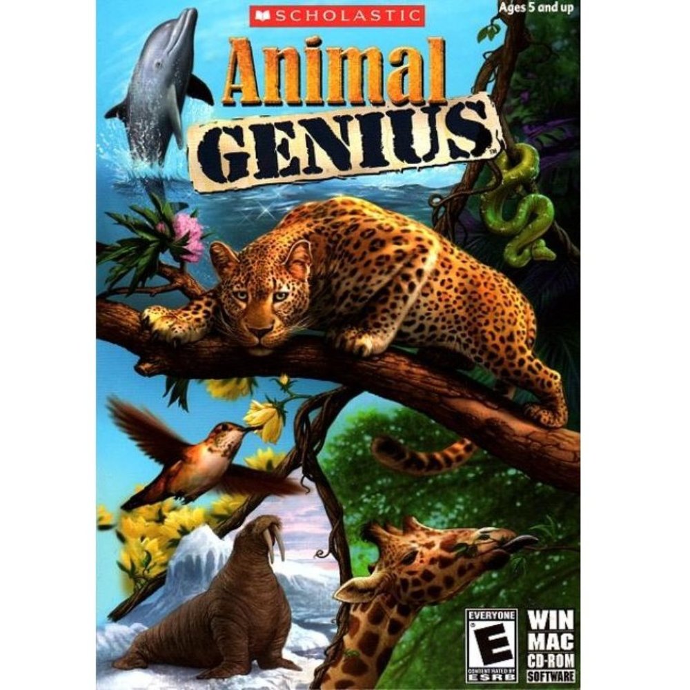 Scholastic: Animal Genius (Ages 5+) (PC/MAC-CD, 2008) for Win/Mac - NEW in BOX